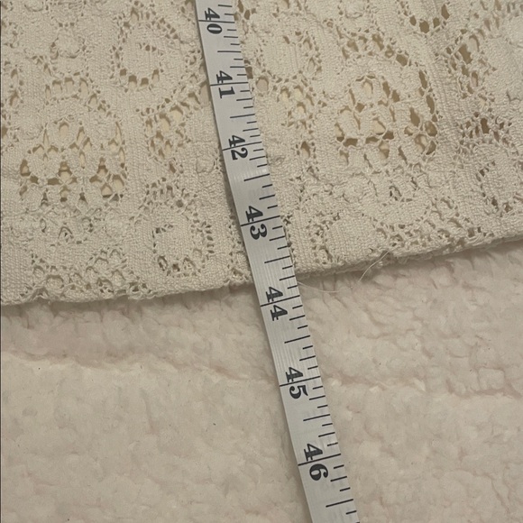 Vintage KORS Cream Lace Flare Pants • Boho Bridal Festival Statement Pants - Picture 10 of 12